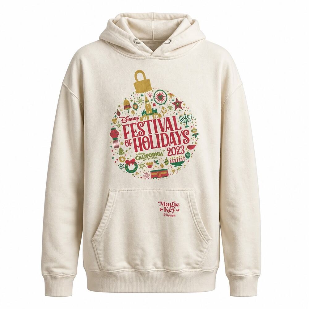 Disneyland Magic Key Festival of Holidays 2023 Hoodie L Passholder Exclusive